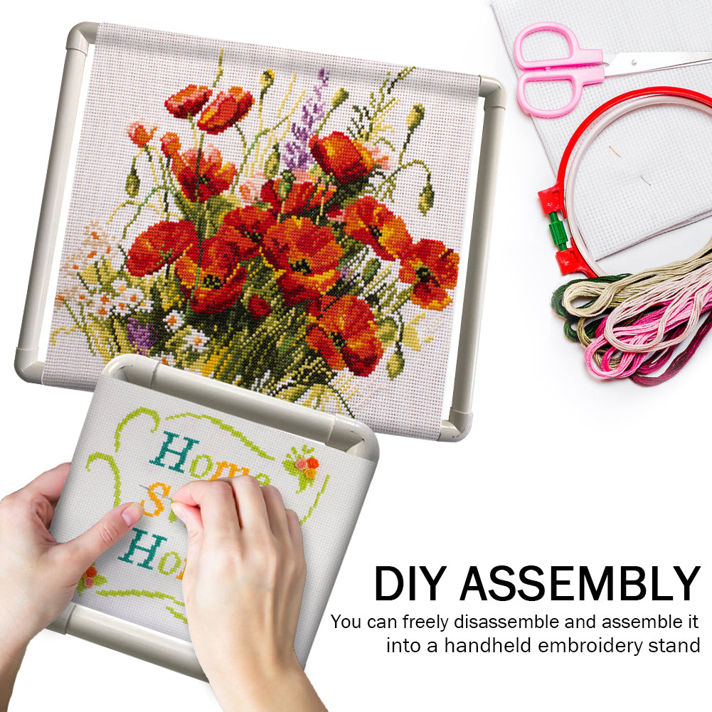 DIY Cross Stitch Frame Handheld Craft Sewing Hoop Auxiliary Accessory for Sewing