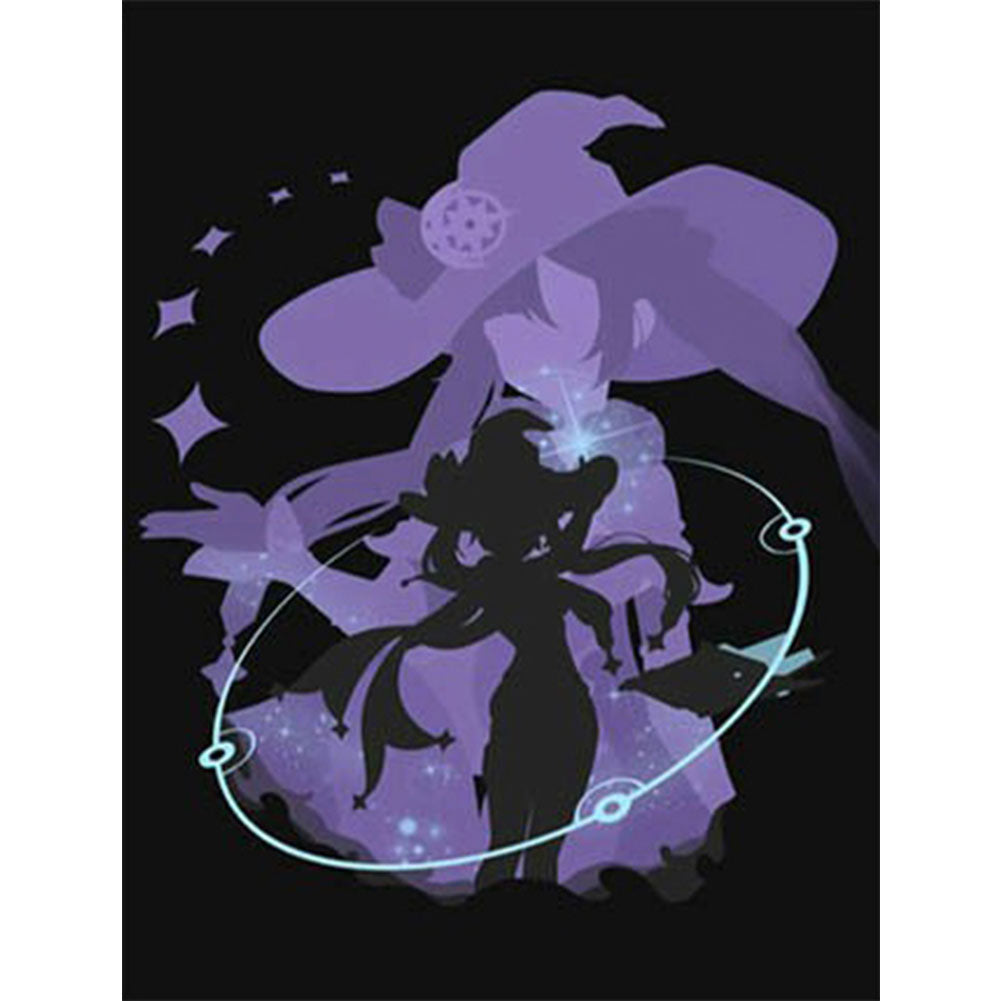 Anime Game Original Girl With Divine Influence 30*40CM(Canvas) Full Round Drill Diamond Painting