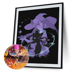 Anime Game Original Girl With Divine Influence 30*40CM(Canvas) Full Round Drill Diamond Painting