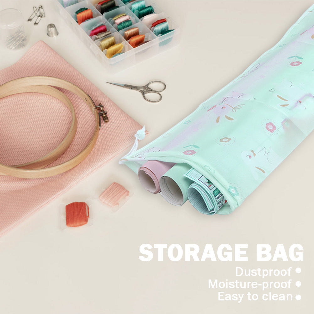 Cross Stitch Storage Bag Waterproof Embroidery Pouch (Little Rabbit)