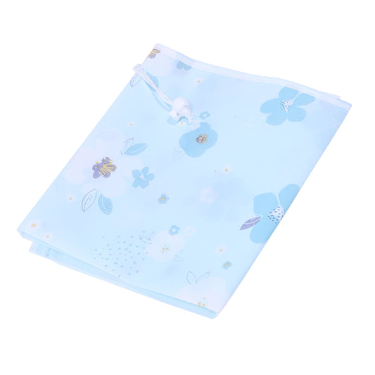 Cross Stitch Storage Bag Waterproof Embroidery Pouch (Blue Floral)