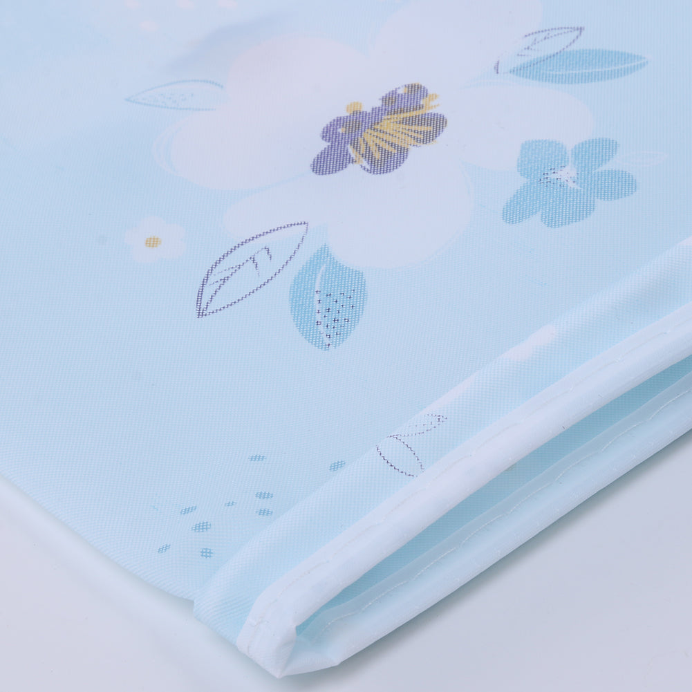 Cross Stitch Storage Bag Waterproof Embroidery Pouch (Blue Floral)