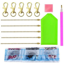 Load image into Gallery viewer, 5pcs Diamond Painting Keychains Handmade Keychain Pendant Jewelry (AA1068)
