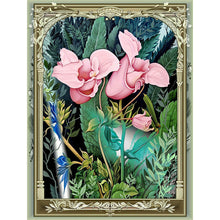 Load image into Gallery viewer, Artistic Flowers Blooming In A Metal Frame 30*40CM(Canvas) Full Round Drill Diamond Painting
