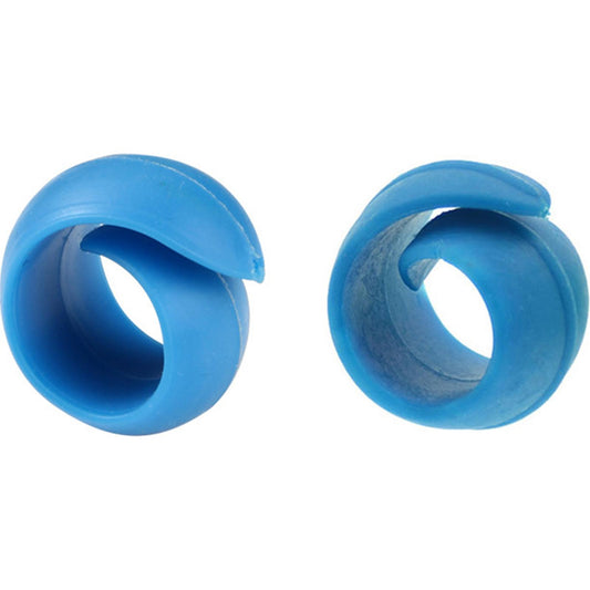 2PCS Bobbin Clips Mini Silica Gel Retaining Clips for Fixed Spool (Blue)
