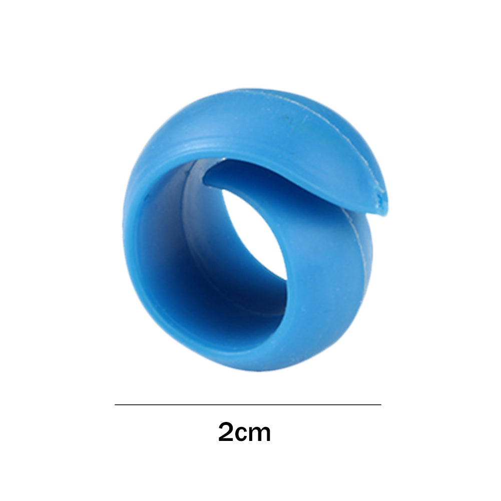 2PCS Bobbin Clips Mini Silica Gel Retaining Clips for Fixed Spool (Blue)