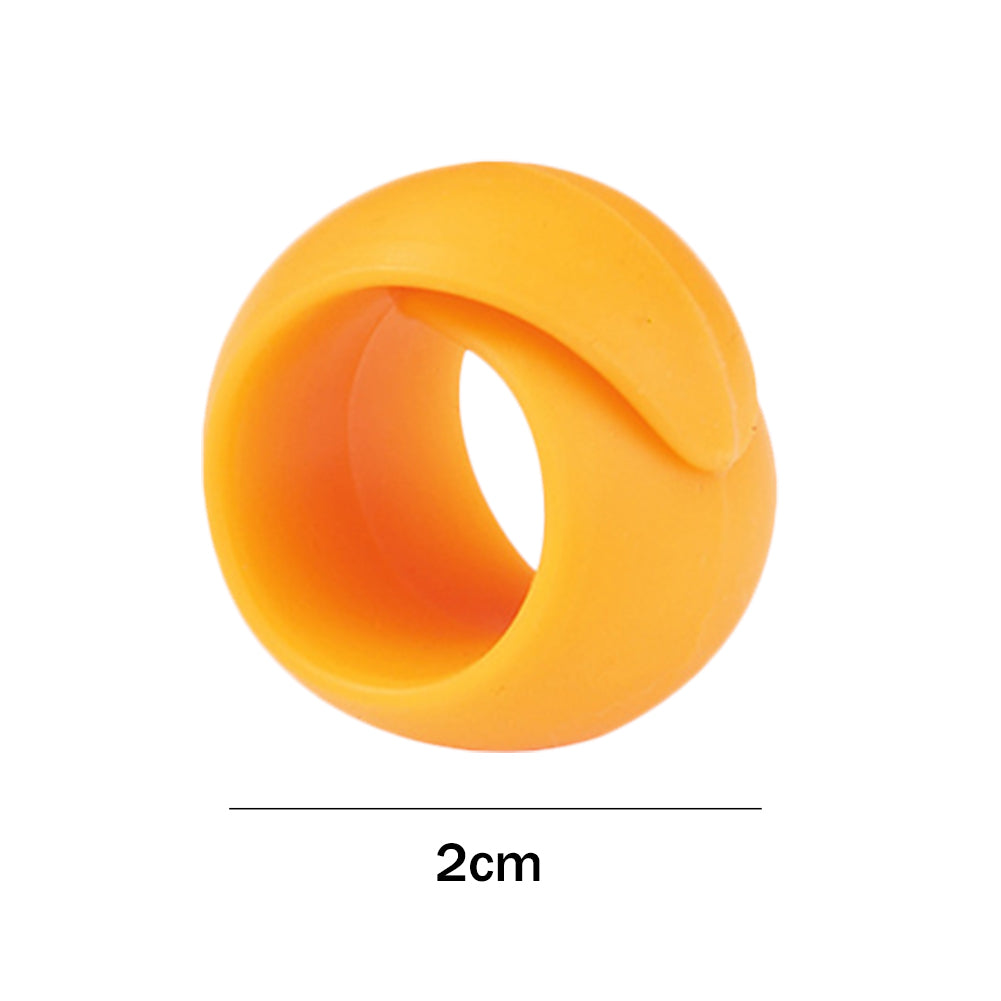 2PCS Bobbin Clips Mini Silica Gel Retaining Clips for Fixed Spool (Orange)