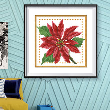 Load image into Gallery viewer, Joy Sunday - December Flowers - December - 21*21CM 11CT 3 Stamped Cross Stitch
