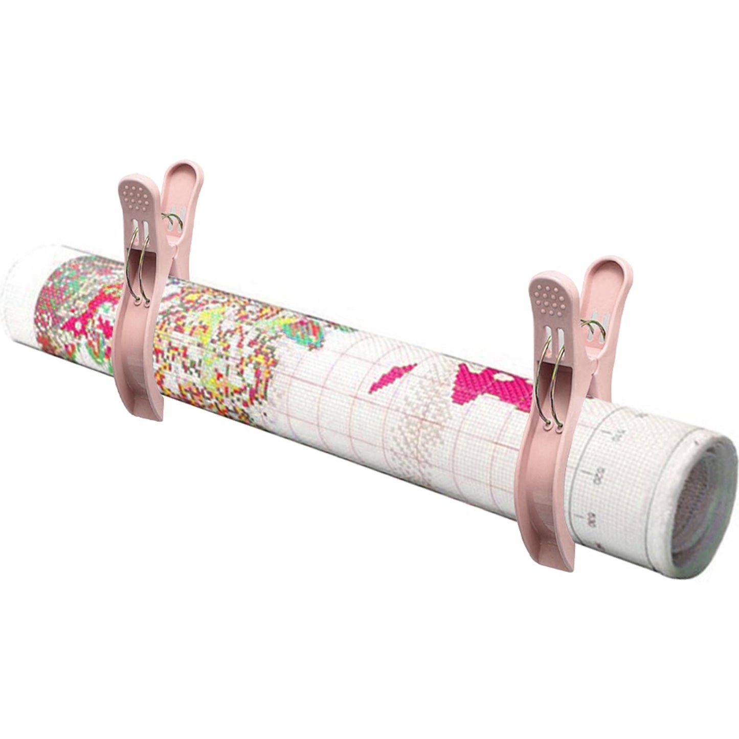 2PCS Cross Stitch Clip DIY Embroidery Clip Antiskid for Fabric (Pink)