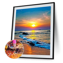 Load image into Gallery viewer, Sunset At The Beach 30*40CM(Canvas) Full Square Drill Diamond Painting
