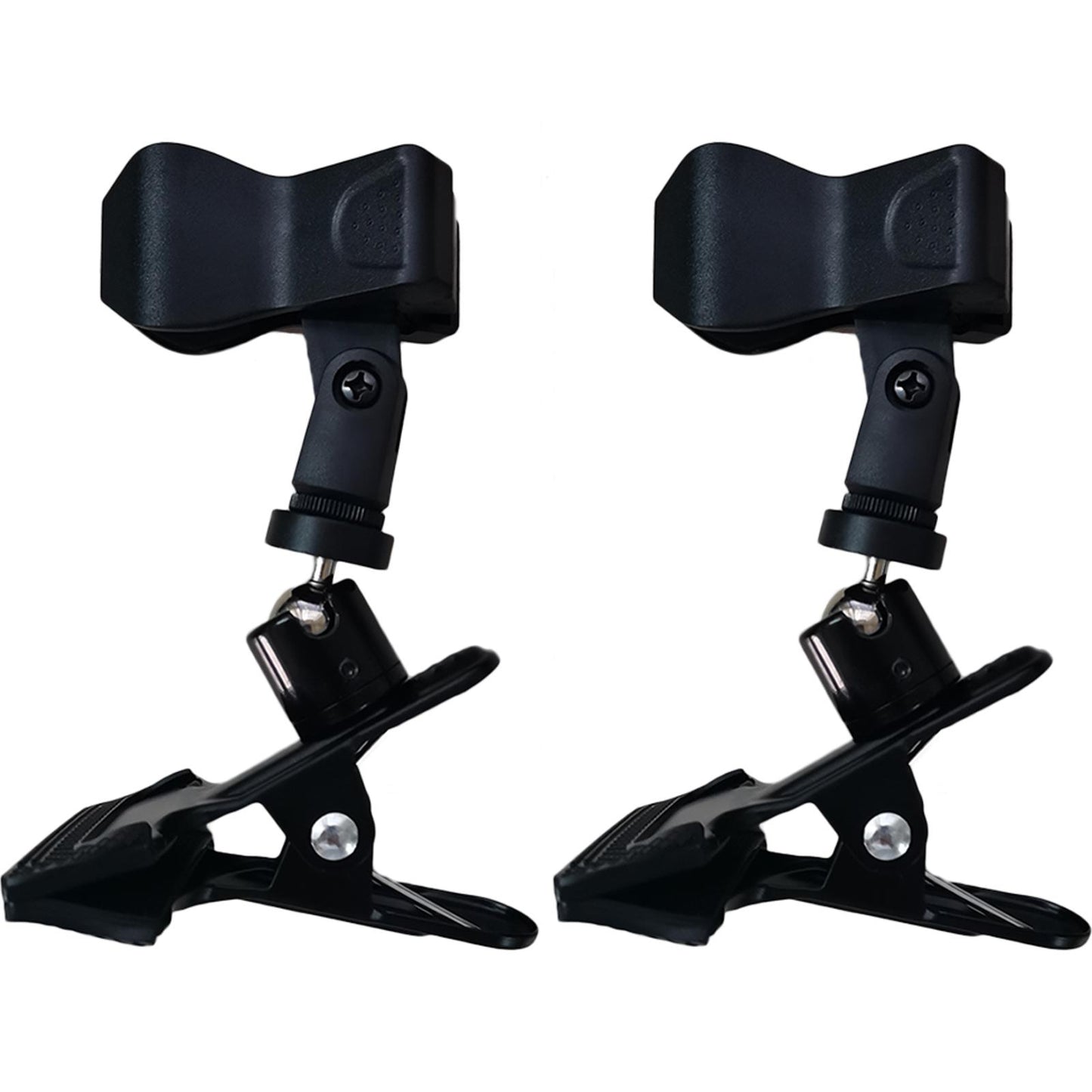 1 Pair Cross Stitch Clip Clamp 360 Rotation Clip-On Desk Stand for Camera Tripod