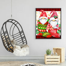 Load image into Gallery viewer, Christmas Stocking Gnome 30*40CM(Canvas) Full Round Drill Diamond Painting
