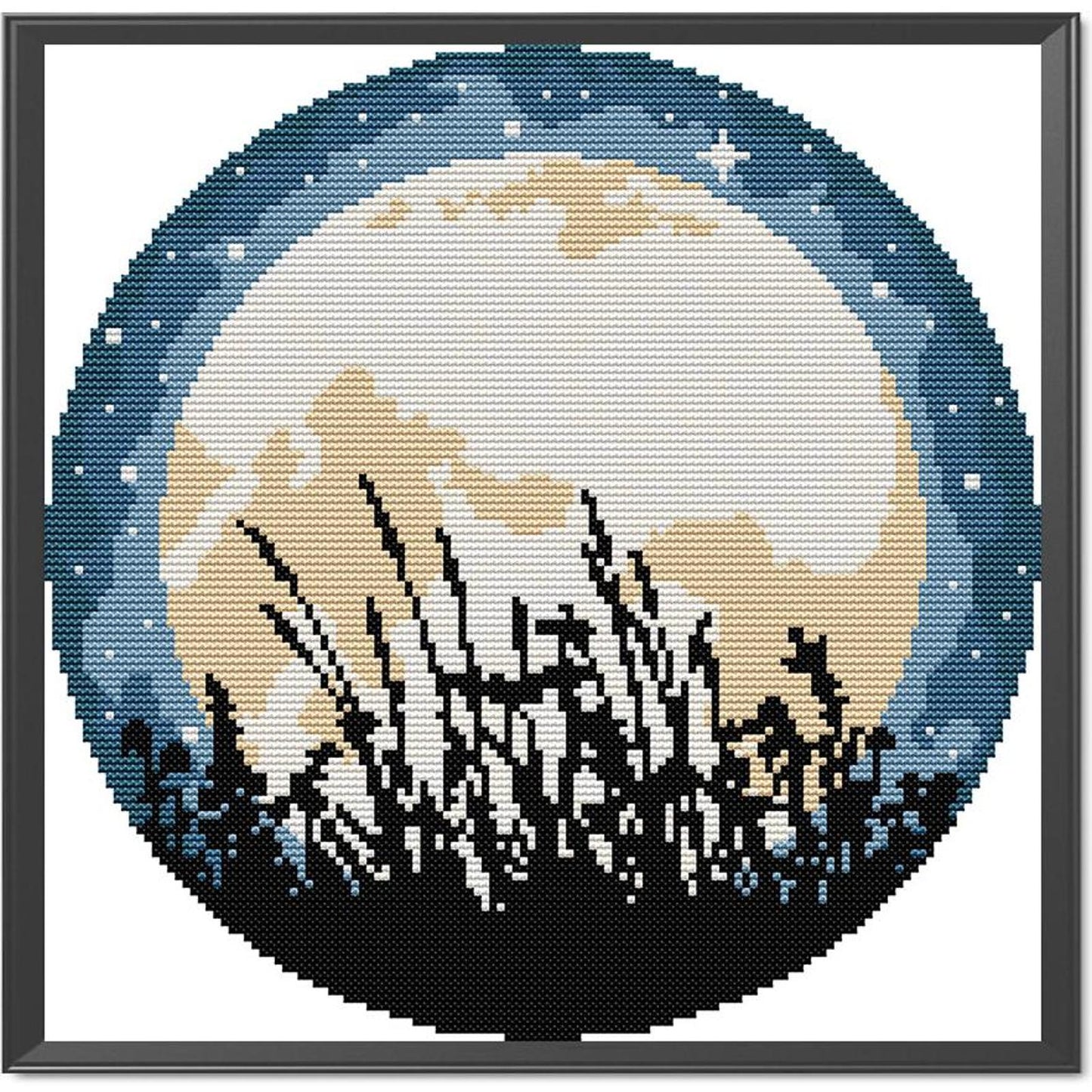 Full Moon - Partial 14CT Stamped Cross Stitch 31x31CM - Joy Sunday