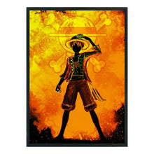 Load image into Gallery viewer, Yishu - Silhouette - One Piece Luffy - 50*70CM 11CT 3 Stamped Cross Stitch
