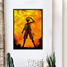 Load image into Gallery viewer, Yishu - Silhouette - One Piece Luffy - 50*70CM 11CT 3 Stamped Cross Stitch
