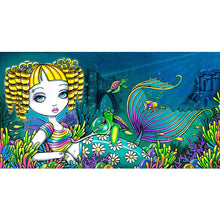 Load image into Gallery viewer, Blonde Mermaid 50*30CM(Canvas) Full Round Drill Diamond Painting
