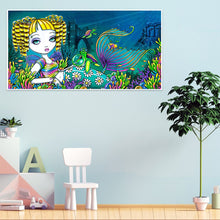 Load image into Gallery viewer, Blonde Mermaid 50*30CM(Canvas) Full Round Drill Diamond Painting
