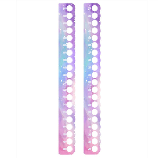 2PCS Cross Stitch Row Line Board Acrylic for Handmade Accessories (Gradient)