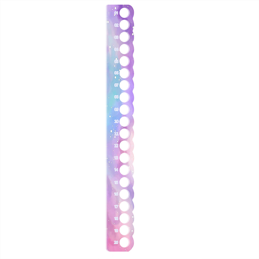 2PCS Cross Stitch Row Line Board Acrylic for Handmade Accessories (Gradient)