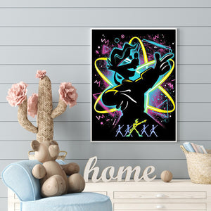 Cunning Flying Duck Silhouette 30*40CM(Canvas) Full Round Drill Diamond Painting