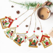 Load image into Gallery viewer, Christmas 5pcs Xmas Theme 2D Flat DIY Hanging Diamond Art Kits Home Wall Decoration Crafts
