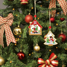 Load image into Gallery viewer, Christmas 5pcs Xmas Theme 2D Flat DIY Hanging Diamond Art Kits Home Wall Decoration Crafts
