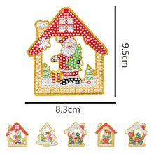 Load image into Gallery viewer, Christmas 5pcs Xmas Theme 2D Flat DIY Hanging Diamond Art Kits Home Wall Decoration Crafts
