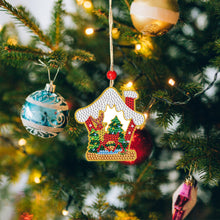 Load image into Gallery viewer, Christmas 5pcs Xmas Theme 2D Flat DIY Hanging Diamond Art Kits Home Wall Decoration Crafts
