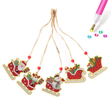 Load image into Gallery viewer, Christmas 5pcs Xmas Theme 2D Flat DIY Hanging Diamond Art Kits Home Wall Decoration Crafts
