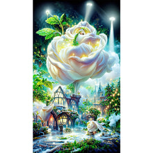 Load image into Gallery viewer, Rose Castle 40*70CM(Canvas) Full Round Drill Diamond Painting

