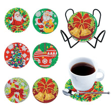 Load image into Gallery viewer, 6pcs/set Wooden Coaster DIY Christmas Painting Coaster for Room Decor (BD004)
