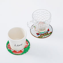 Load image into Gallery viewer, 6pcs/set Wooden Coaster DIY Christmas Painting Coaster for Room Decor (BD004)
