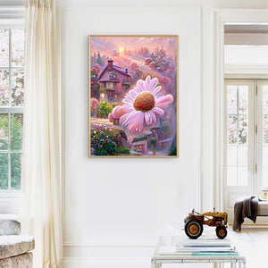 Daisy 30*40CM(Canvas) Full Round Drill Diamond Painting