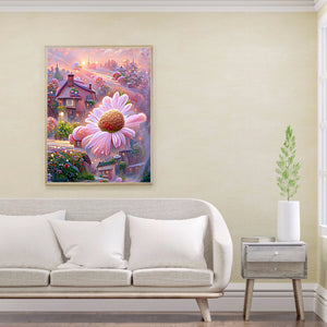 Daisy 30*40CM(Canvas) Full Round Drill Diamond Painting