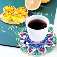 Load image into Gallery viewer, 6pcs DIY Mosaic Table Placemat with Rack Woodiness Insulation Pad
