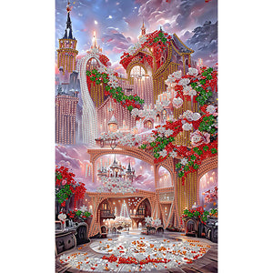 Dream Manor 30*50CM(Canvas) Partial Special Shaped Drill Diamond Painting