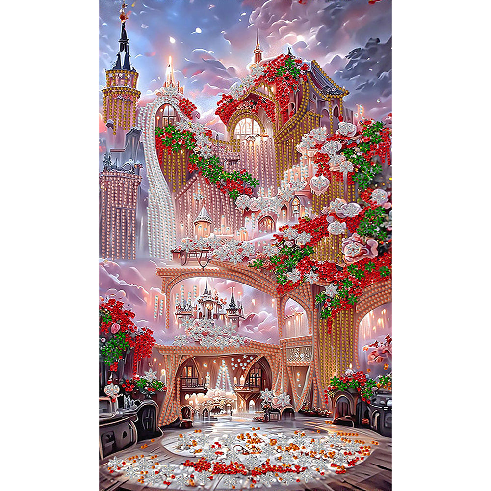 Dream Manor 30*50CM(Canvas) Partial Special Shaped Drill Diamond Painting