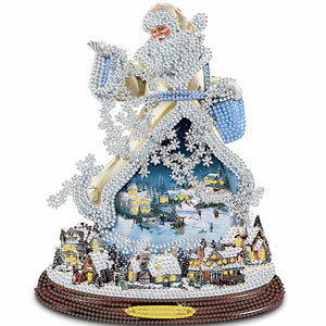 Christmas Santa Claus 30*30CM(Canvas) Partial Special Shaped Drill Diamond Painting