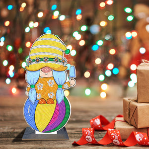 DIY Table Ornament Single Side Drill Cartoon Wooden for Kids Gift (GH016)