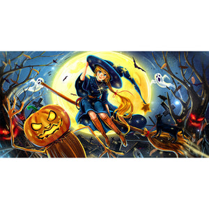 Witch 70*30CM(Canvas) Full Round Drill Diamond Painting