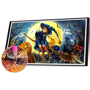 Witch 70*30CM(Canvas) Full Round Drill Diamond Painting