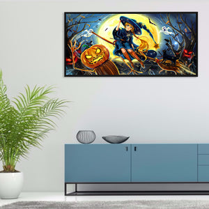 Witch 70*30CM(Canvas) Full Round Drill Diamond Painting