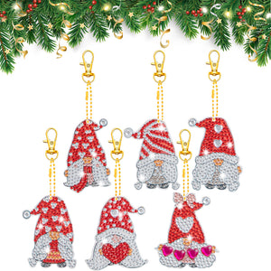 DIY Diamonds Painting Keychain Valentine Day Goblin Special-shaped Craft (T-38)
