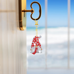 DIY Diamonds Painting Keychain Valentine Day Goblin Special-shaped Craft (T-38)