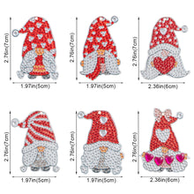 Load image into Gallery viewer, DIY Diamonds Painting Keychain Valentine Day Goblin Special-shaped Craft (T-38)
