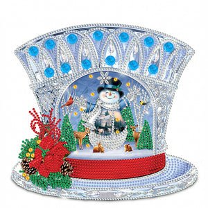 Christmas Snowman 30*30CM(Canvas) Partial Special Shaped Drill Diamond Painting