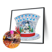 Load image into Gallery viewer, Christmas Snowman 30*30CM(Canvas) Partial Special Shaped Drill Diamond Painting
