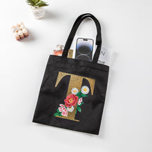 Load image into Gallery viewer, DIY Diamonds Painting Handbag Linen Shopping Bag Portable Fashion for Work (T)
