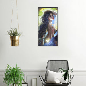 Yishu - Long-Haired Fairy - 50*100CM 11CT 3 Stamped Cross Stitch