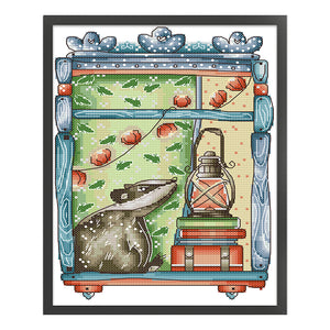 Joy Sunday - October - 19*29CM 14CT 2 Stamped Cross Stitch